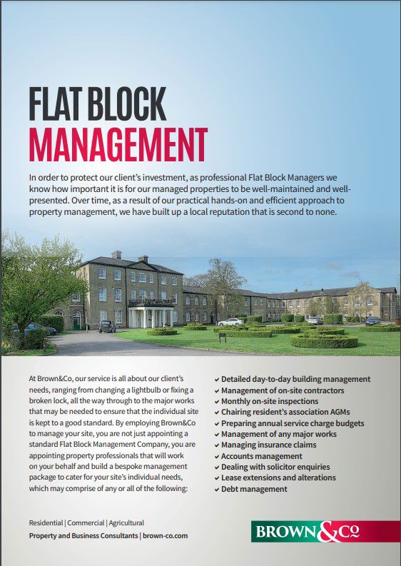 Flat Block Management Flyer