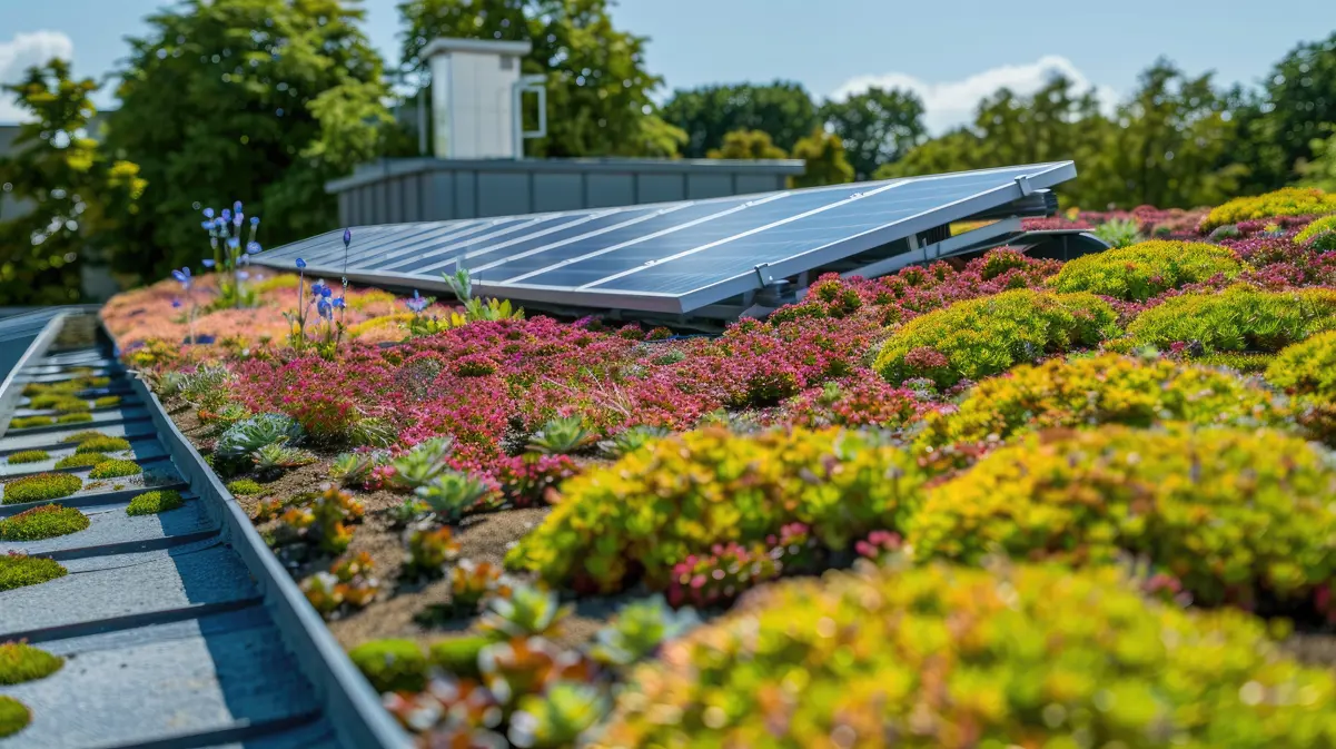 Sedum-covered roof