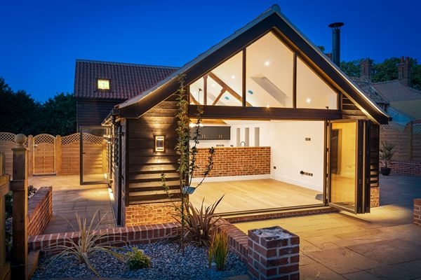 Buy a barn-style home built on a Victorian 'Rosary'
