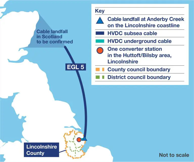 A proposed map of the EGL 5 infrastructure (Source: National Grid)